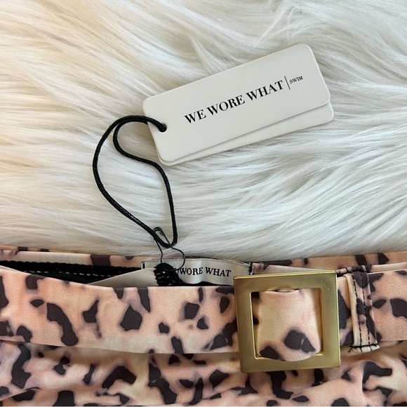WeWoreWhat Swim Emily Belted Tortoise Bikini Bottom - Picture 3 of 7